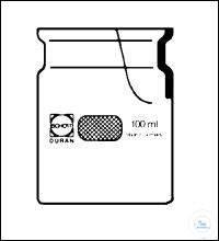 Organ storage glasses, wide mouth, wit