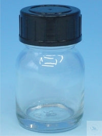 Bottle 125 ml wide mouthed clear glass
