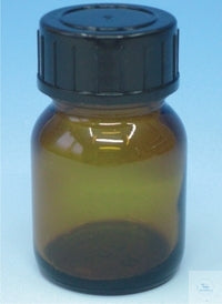 Bottles 100 ml wide mouthed amber glass