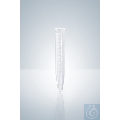 CENTRIFUGE TUBES, WHITE GRAD, 15 ML, SUBDIV 15:0,1, L 115 MM
