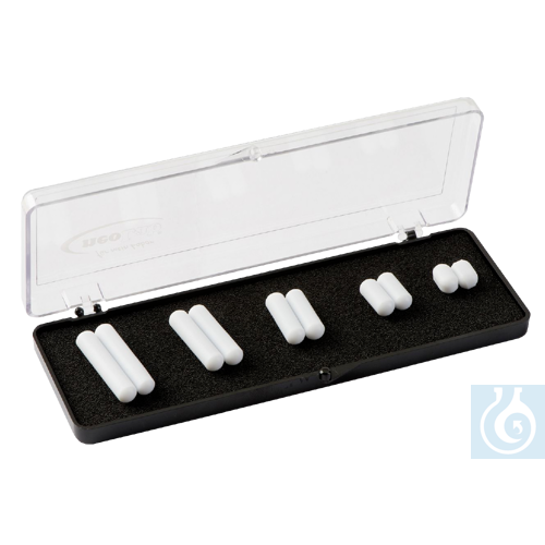 neoLabLine Set von Magnetrührerstäbchen zylindrisch, 5 Größen, ? 6 mm, Länge von