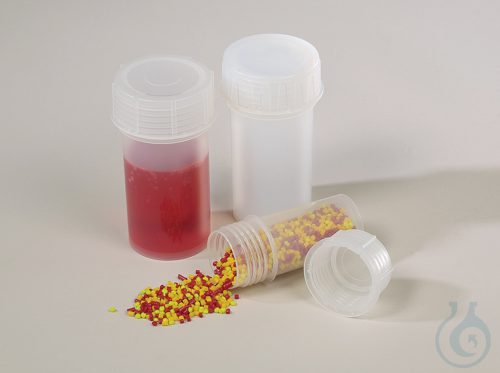 Sample container, round, PFA, 180 ml, w/ closure