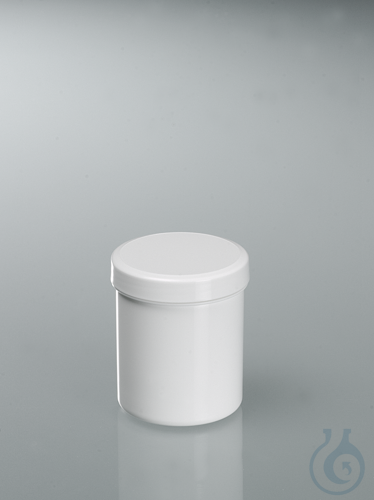 Screw cap tube, PP white, 125 ml, ØxH 52x67 mm