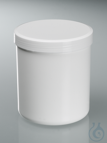 Screw cap tube, PP white, 1000 ml, ØxH 102x129 mm