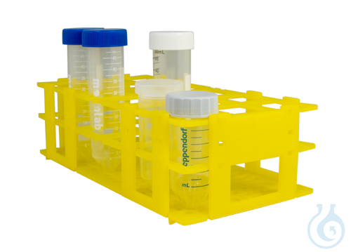 neoLabLine Multifunktionsrack für Röhrchen mit Durchmesser 30 mm, 18 Plätze, gel