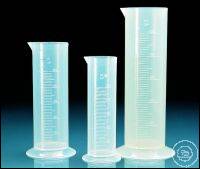 Graduated cylinders, PP, short form, 500 ml : 10 ml, moulded scale