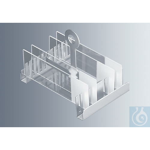 Staining trays made of stainless steel,