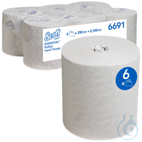 Scott® Essential™ Handtücher - Rolle / Weiß Lagen: 1 Größe: 350,00 m x 19,80 cm