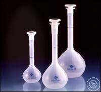 Volumetric flask, PP, with stopper, PP, 250 ml, NS 19/26, with ring-mark