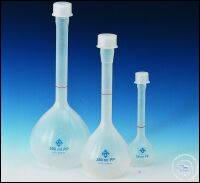 Volumetric flask, PP, with screw-cap, 1000 ml, GL 32, with ring-mark