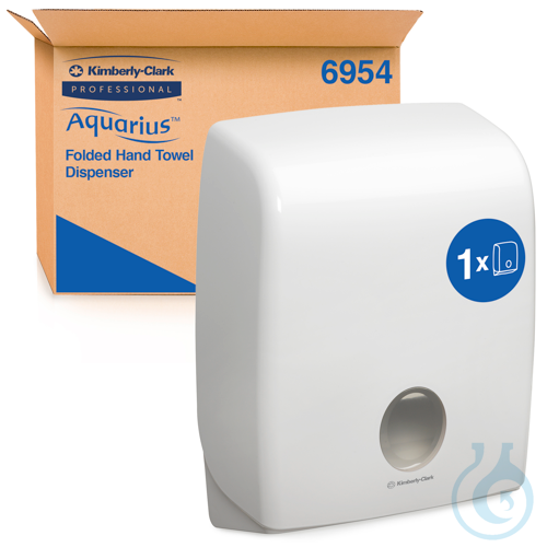 Aquarius™ Spender für gefaltete Handtücher - C-Falzung / Weiß Größe: 40,70 cm x
