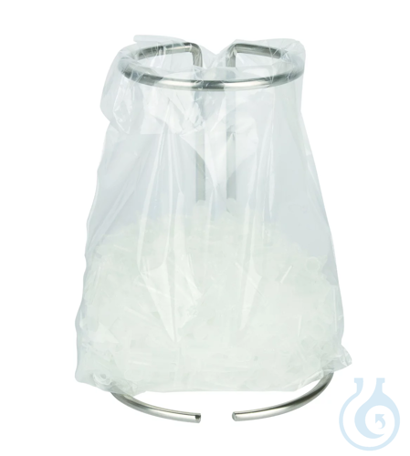 Design Bench-top Stand made of Stainless Steel for Disposal Bags 200x300mm,
