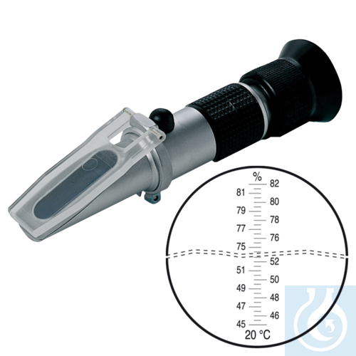neoChoice Handrefraktometer für Flüssigzucker, Marmeladen etc, 45-82% Brix