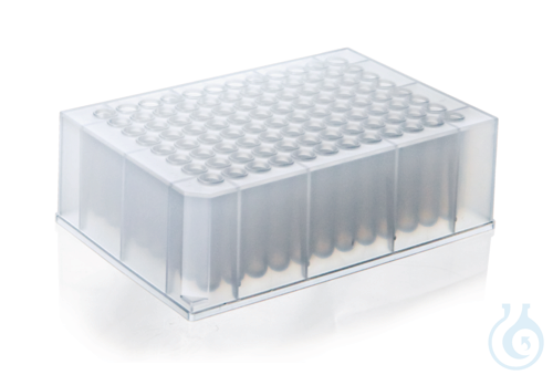 Deep well plate, 96-well, stackable, 1,2 ml PP non-ster. elev. wells, 32 pcs.