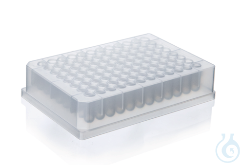 Deep well plate, 96-well, stackable, 0,5 ml, PP, non-sterile, pack of 48