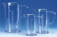 Measuring beakers 3000ml SAN raised graduated