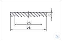 Blank-Off Flange, Stainless Steel, DN 100 ISO-K