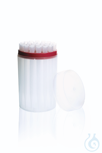 Pipette tips Tip-Box, PP round, 0,5-5 ml neutral filled pack of 28 tips