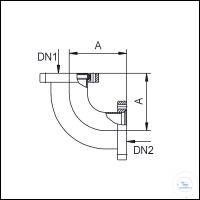 Elbow, Stainless Steel, DN 200 CF