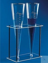 Holder of 2 Imhoff funnels PMMA