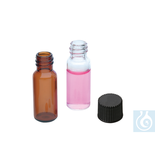 neochrom® Gewindeflaschen ND8, 1,1 ml Klarglas 32 x 11,6 mm, konisch, 100 St./Pa