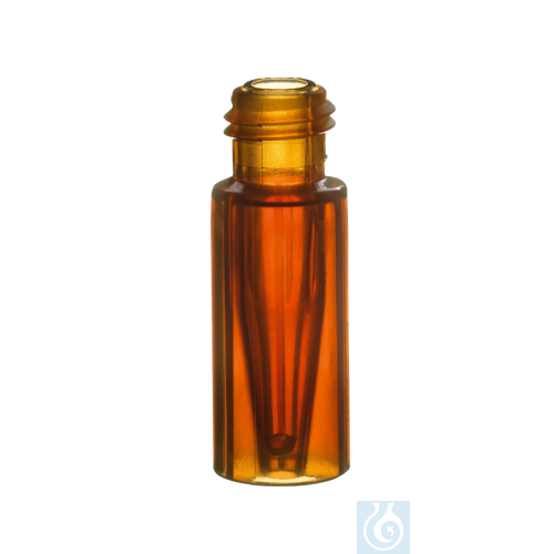 neochrom® TopSert TPX Kurzgewindeflasche, 32 x 11,6mm, mit integr. 0,2ml Glas-Mi
