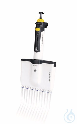 Transferpette® pro-12, instelbaar, DE-M, 20 -200 µl, met accessoire