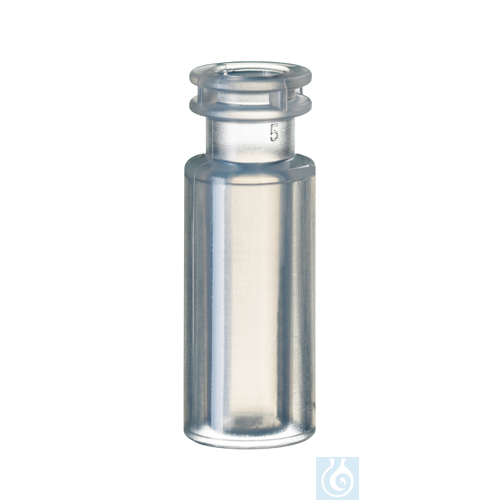 neochrom® Schnappringflaschen ND11, PP transparent, 0,7 ml, zyl. Einsatz, 100 St
