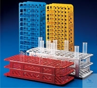 Test tube rack Ø30mm PP yellow