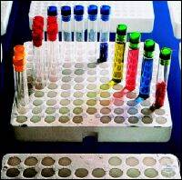 Test tube rack Ø8,5mm Styrofoam