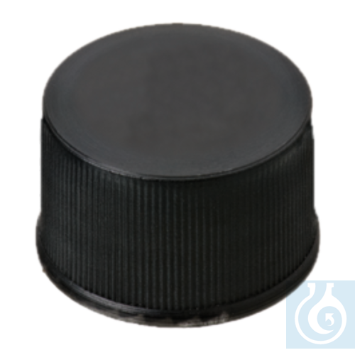 neochrom® Schraubkappe aus PP schwarz, ND13 geschlossen, 100 St./Pack