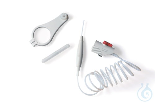 Flex. discharge tube with recirculation, Disp. S/S Organic 25,50,100 ml coiled