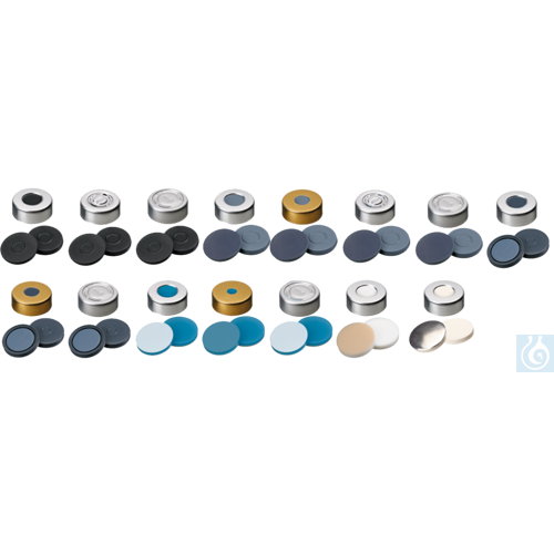 neochrom® Aluminium Bördelkappe, 20 mm, walzblank 10mm Loch, (Pack á 100 Stück)