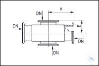4-Way Cross, Aluminium, DN 25 KF