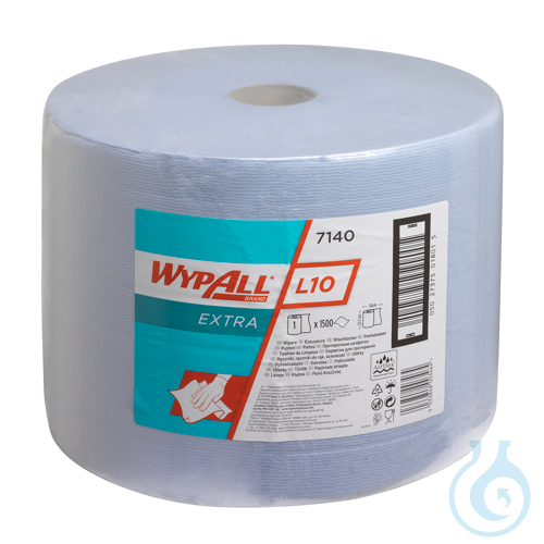WypAll® L10 EXTRA General Clean - Großrolle / Blau Lagen: 1 Größe: 38,00 cm x