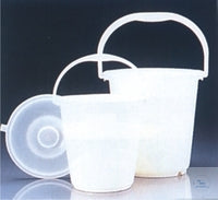 Bucket 5 l HDPE white graduated