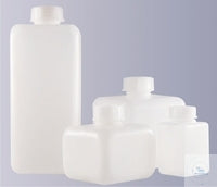 Square bottle 250 ml narrow neck HDPE