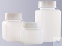 Bottle square 250ml wide neck bottle PE-HD