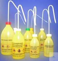 Safety Washing Bottles 500ml PE-LD ''Ethyl acetate''