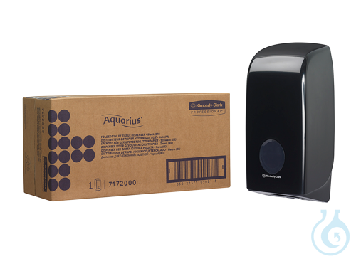 Aquarius™ Toilet Tissue Spender - Schwarz Größe: 33,80 cm x 16,80 cm x 12,30 cm