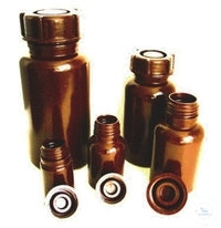 Wide-neck bottles, LD-PE brown complete 1000ml