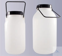 Bottles wide neck HD-PE 5000ml with grab handle