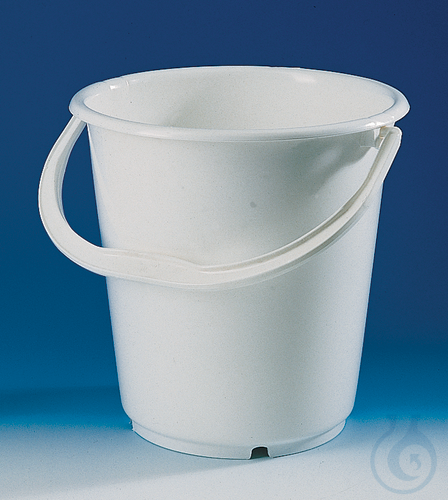Bucket, PE-HD, without lid and spout, 5 l h. 240 mm w. graduation and handle