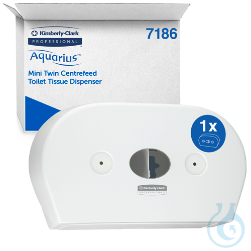 Aquarius™ Toilet Tissue Spender - Zentralentnahme / Weiß /Jumbo Größe: 46,40 cm
