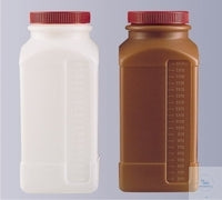 Square bottle 2000ml HD-PE wide neck