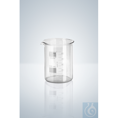 BEAKERS, LOW FORM 250 ML, WITH GRADUATION AND SPOUT