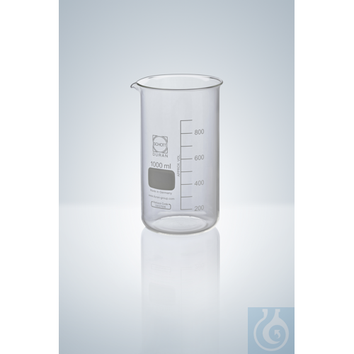 BEAKER TALL FORM DURAN 2000 ML, WITH GRADUATION AND SPOUT