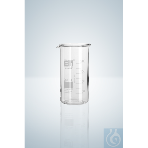 BEAKERS TALL FORM 150 ML, WITH GRADUATION AND SPOUT