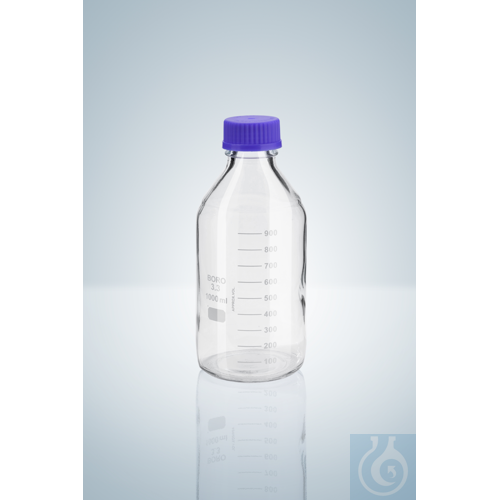 LABORATORY BOTTLE 10000 ML, BORO 3.3, PP-SCREW-CAP GL 45