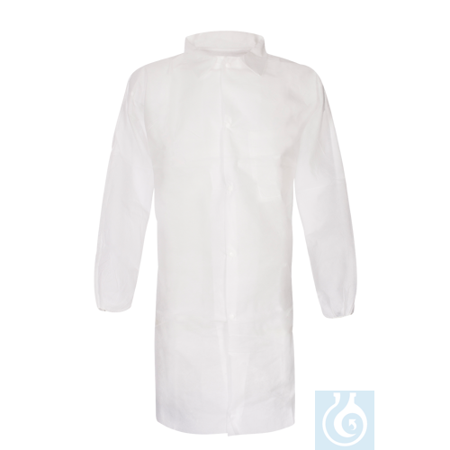 neoChoice Reinraumkittel, PP weiß, Universalgröße 105 cm lang, 10 St./Pack